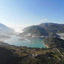 Lago del Turano nella Riserva Monti Navegna e Cervia