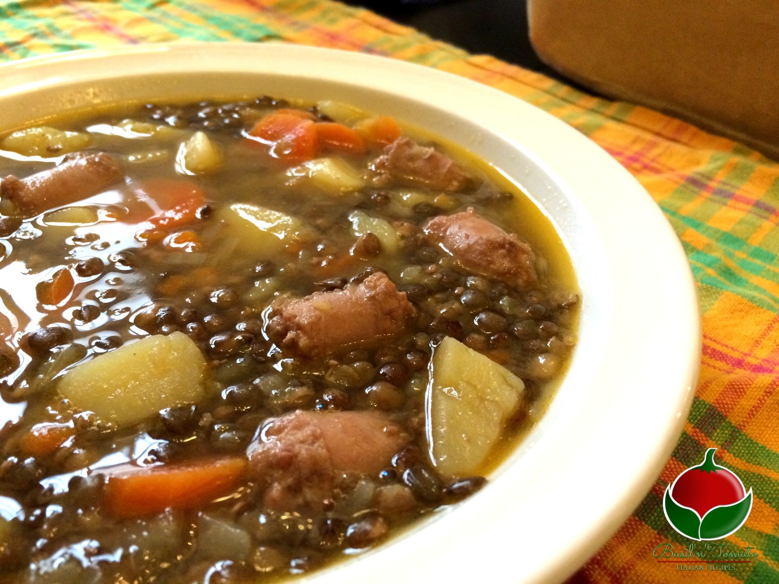 Zuppa di Lenticchie di Rascino con salsiccia